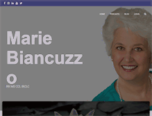 Tablet Screenshot of mariebiancuzzo.com